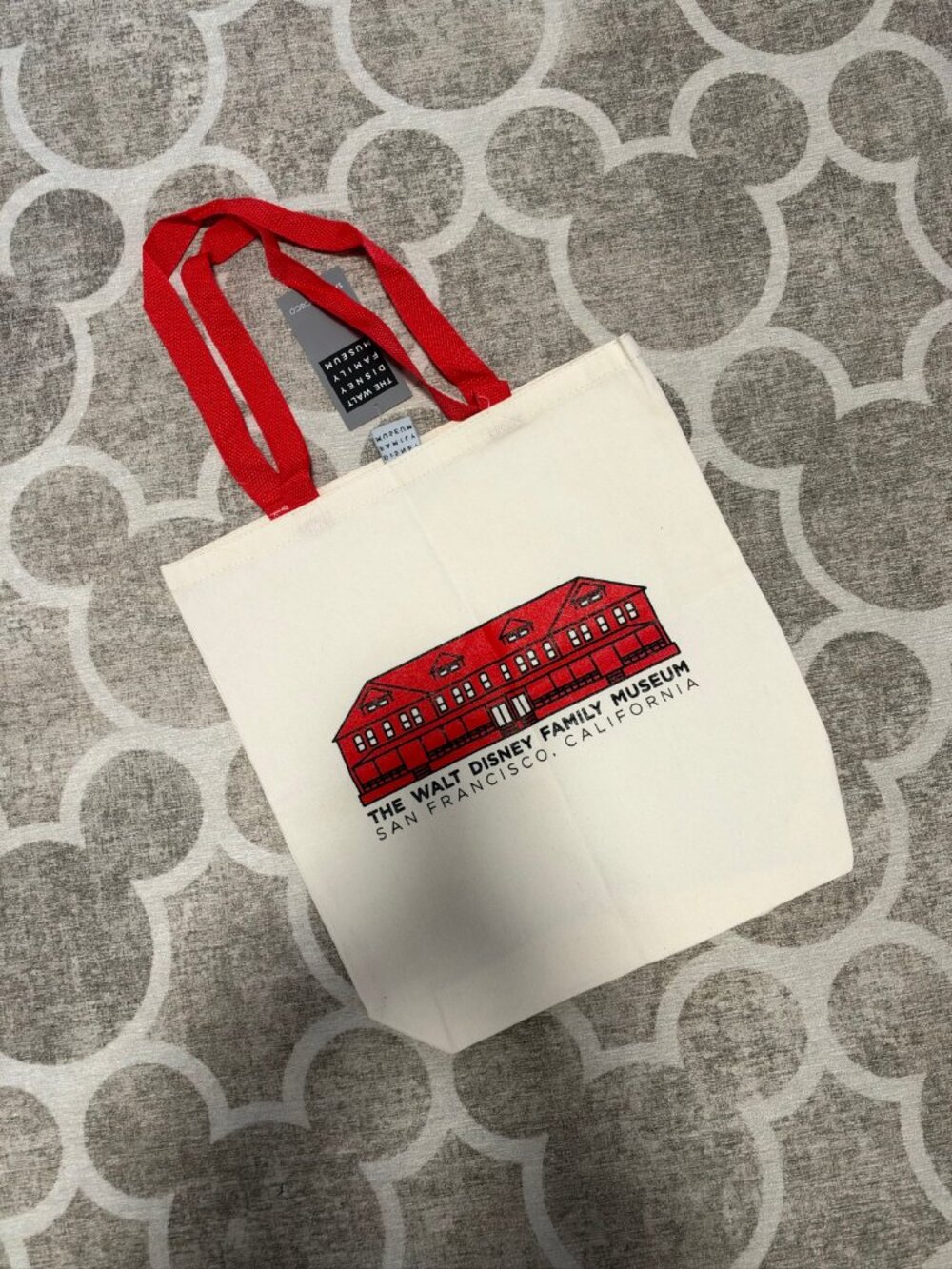 The Walt Disney Family Museum Canvas Tote Bag San Francisco NEW